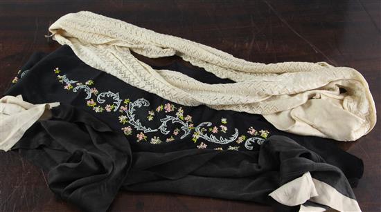 Three pairs of silk stockings, by repute formerly owned by Queen Victoria,